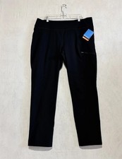 Columbia Women's Active Fit Omni Shade Straight Leg Fleece Lined Pants XXL Black