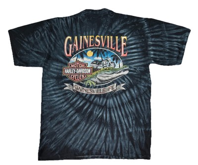 Vintage 90s Harley Davidson T Shirt Double Sided Single Stitch Gainesville FL XL