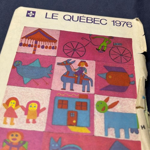 Iconic Pink 1976 Quebec 1966 Mexico vintage maps