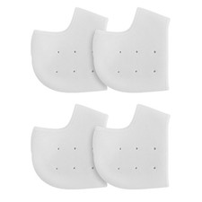 2Pairs Silicone Heel Cups Soft Heel Protectors for Pain Relief Plantar Fasciitis