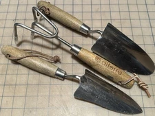 Lot of 3 Hand Trowel Rake Garden Tools Alterra Ashwood Handle Stainless Steel