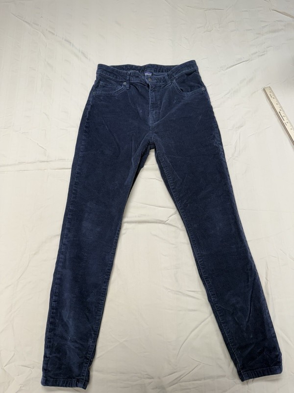 Patagonia Corduroy Pants Organic Cotton Slim Fit Navy Blue Women’s Size 28