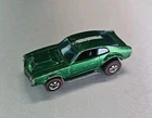 RARE! VINTAGE, 1969, HOT WHEELS, REDLINE, MIGHTY MAVERICK GREEN, HONG KONG