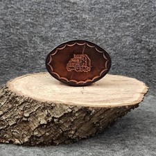 VINTAGE 1970s SEMI-TRUCK CAB - TRUCK DRIVER LEATHER BELT BUCKLE - Western Wear