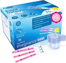 Pregnancy Tests with Cup, HEAL-CHECK Bulk Pregnancy Test Strips for Home Detecti