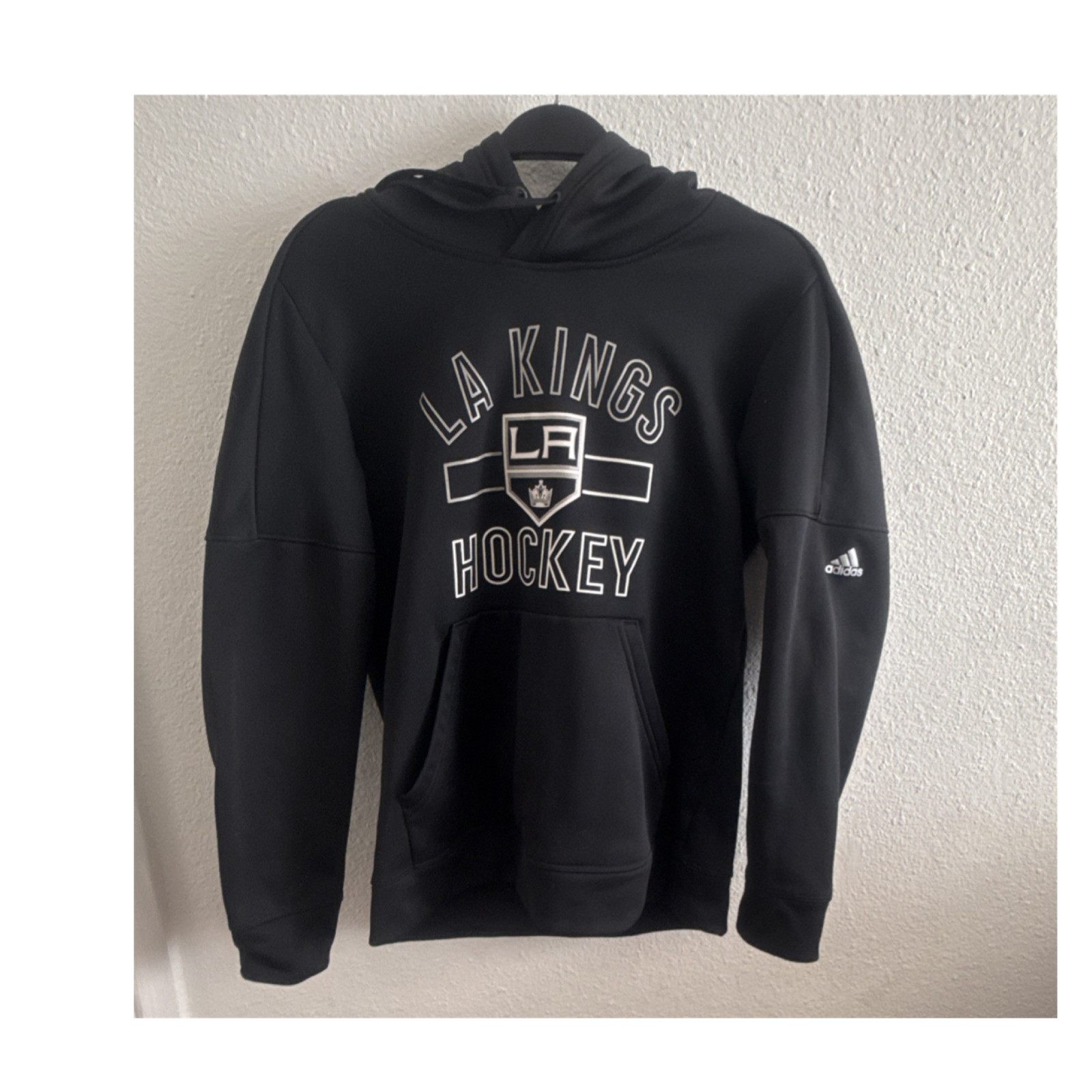 adidas Los Angeles Kings Hockey Black Pullover Hoodie Sweatshirt