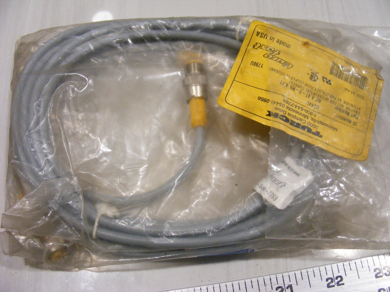 Turck RK 4.4T-2-RS 4.4T / U2445-1 M12 Eurofast Cordset Male to Female cable