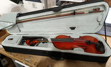 4/4 Hand Carved Violin Stradi Model Flame Maple  Spruce Violin Kit