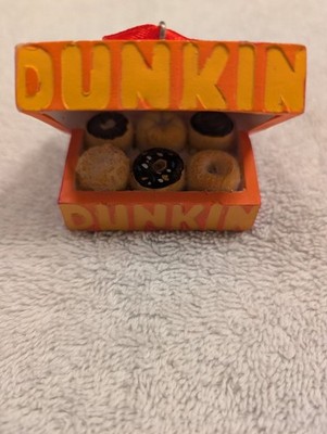 DUNKIN DONUTS ''HALF DOZEN DONUTS '' Box Assorted Donuts 2014 Christmas Ornament