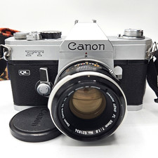 Canon FT QL 35mm SLR Film Camera with 50mm FL Lens- Tested  Working 