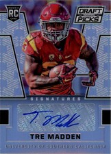 2016 Panini Prizm Draft Picks Autographs Prizms #131 Tre Madden Auto - FB