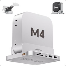 8-Port USB C Hub with 8TB SSD for Mac Mini M4/M4 Pro - High-Speed Design