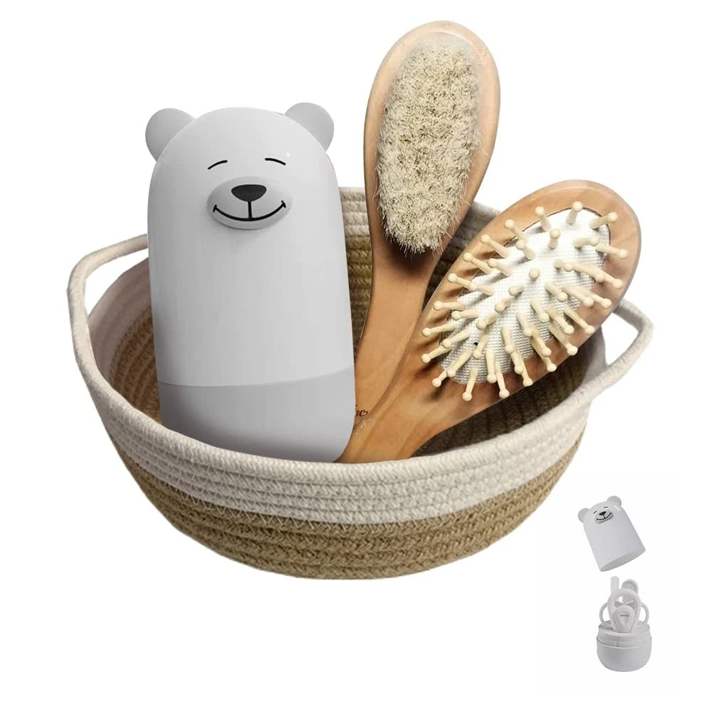 Baby 7 in 1 Grooming Set, Nail Scissors, Nail File, Tweezers, Natural Wood Ha...
Opens in a new wind