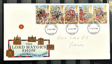 UK FDC First Day Cover - The Lord Mayors Show 1989 Stamps Postmark No17