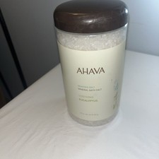 Ahava Mineral Bath Salts Soothing Eucalyptus Scent Dead Sea Salt 32 oz