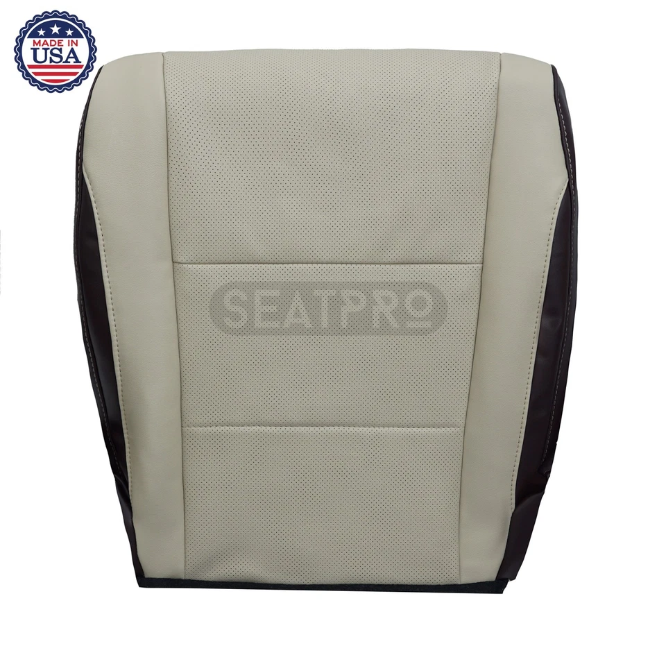 Cubierta de asiento de vinilo inferior para conductor pasajero Lexus RX450hL 2018-2022 color tostado y marrón Foto 3 de 4
