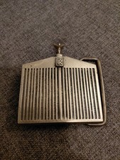 1978 Baron Rolls Royce Radiator Grille Solid Brass Belt Buckle 6050 Vintage