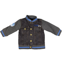 COOGI Dark Wash Trucker Denim Jean Jacket Button Front Cotton Toddler 2T