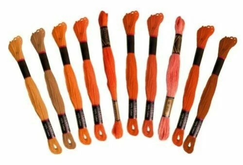 Orange Cotton Embroidery Threads