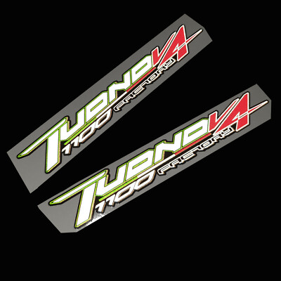 Tuono Graphics Aprilia Tuono v4 1100 Factory Italian REFLECTIVE graphics stickers x 2 ...