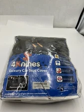 4Knines XL Luxury Car Seat Cover Dog Hammock Extra Large Black for SUVs 3345
