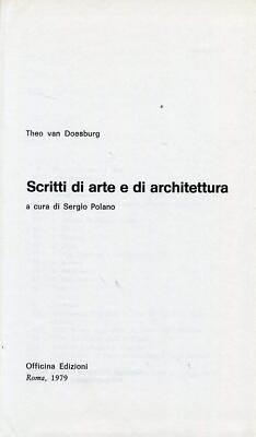 Van Doesburg Kunst und Architektur Schriften 8860494303