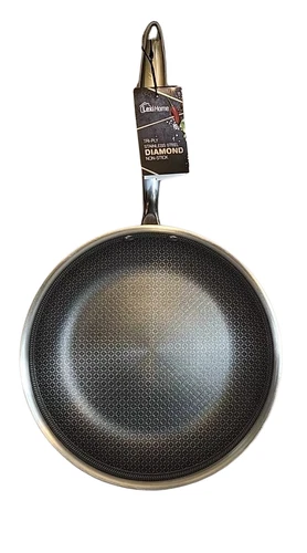 Lexi Home Hybrid Diamond Tri-ply Stainless Steel Frying Pan - Thumbnail 5