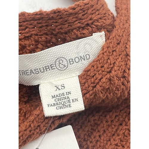 Treasure & Bond Rib Sweater Tank In Rust Bisque, XS - Bild 8 von 14