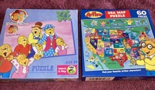 Arthur EE. UU. Mapa 60 PIEZAS ROMPECABEZAS PBS NIÑOS Encontrar Arthur, Berenstain Bears Puzzle Lote