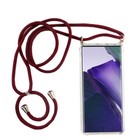 Łańcuszek na telefon komórkowy do Samsung Galaxy Note 20 etui z paskiem do zawieszenia sznurek czerwony nowy