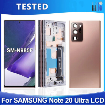 For Samsung Galaxy Note20 Ultra LCD Display Touch Screen Digitizer + Back Cover
