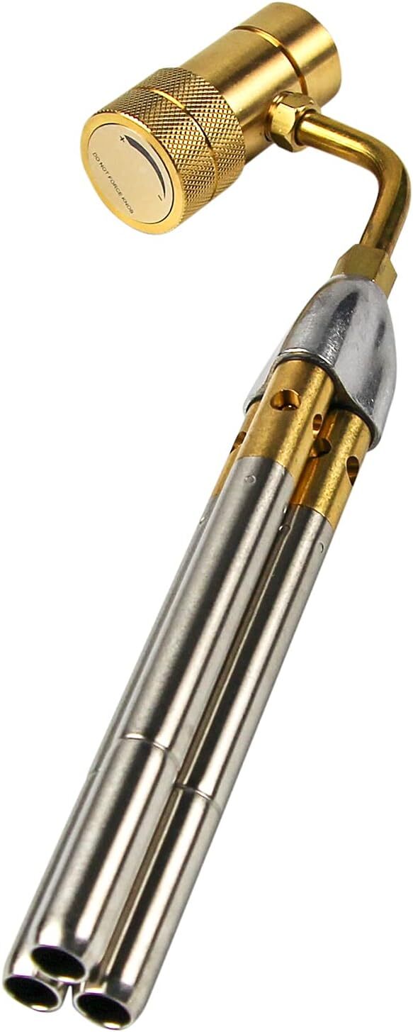 BLUEFIRE Triple Flame Barrel Turbo Torch Head High Output 25590 BTU Heavy Dut...