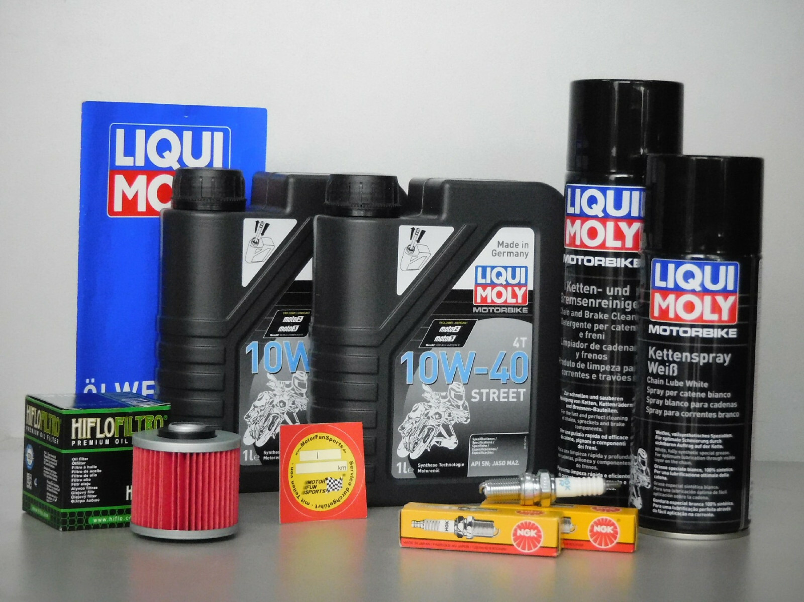 Maintenance Set Yamaha XVS 125 Dragstar Oil Filter Spark Plug Service Inspection