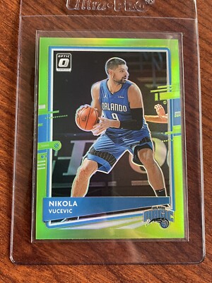 NIKOLA VUCEVIC # d /149 - 2020-21 Donruss Optic LIME GREEN Prizm SP #130 Magic