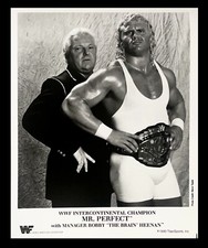 WWE BOBBY HEENAN AND MR PERFECT OFFICIAL LICENSED 8X10 ORIGINAL PROMO PHOTO 1990