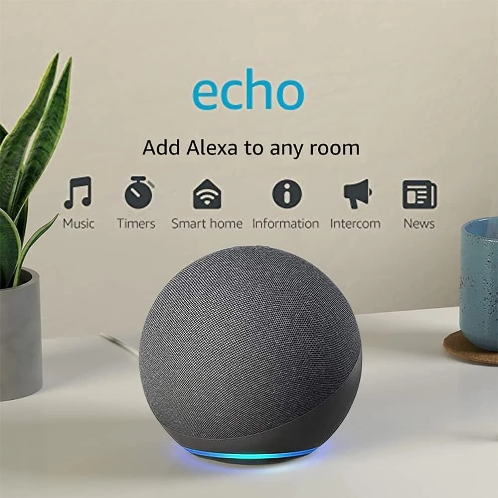 Echo 4th Gen Premium Smart Assistant Speaker Alexa Built In Home Hub  2.1