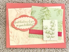 Forever fern birthday greeting card kit of 10 made w/ Stampin' Up!