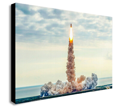 Nasa Space Shuttle Endeavour Launch - gerahmter Wandbilddruck auf Leinwand verschiedene Größen