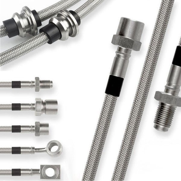 FüR Toyota Corolla (E10) 1.6 Dx Stufenh. (1995-1997) Stahlflex BremsschläUche-image