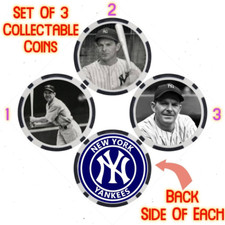 GEORGE SELKIRK - LEGENDARY YANKEES BASEBALL PLAYER - COLLECTABLE COIN SET
