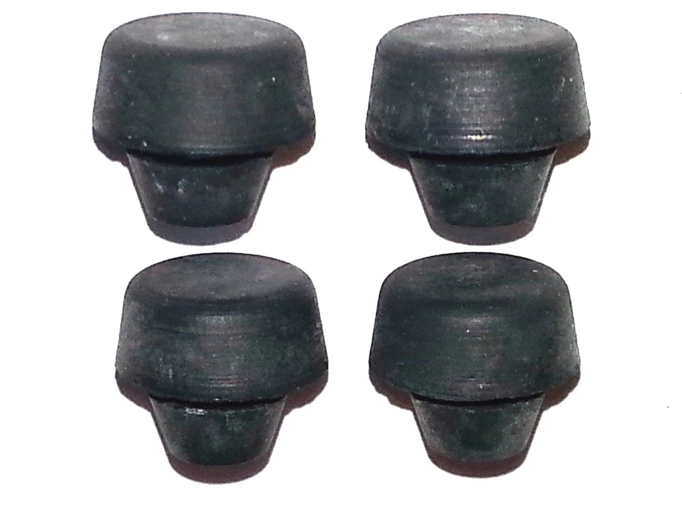 Para-choques de borracha 55-60 GM Chevy Corvette placa traseira dianteira carro 4 peças CH - Imagem 2 de 4