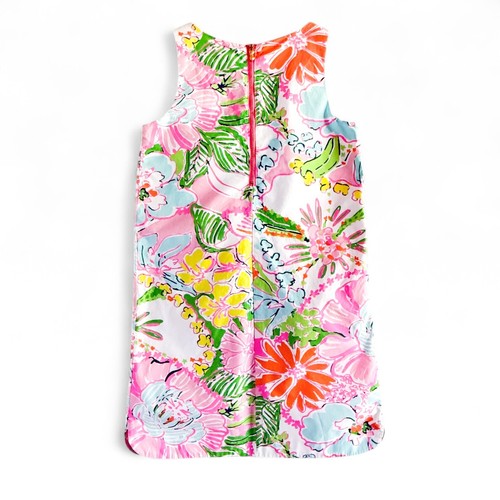 Lilly Pulitzer x Target Floral Lace Shift Dress Girls 10-12 L Bright Pink Multi - Picture 5 of 8