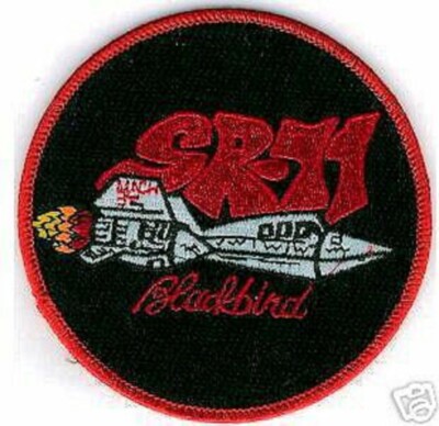 LOCKHEED SKUNK WORKS BLACKBIRD SR-71 CARTOON ART WORK MACH-3 FELT iron-on PATCH