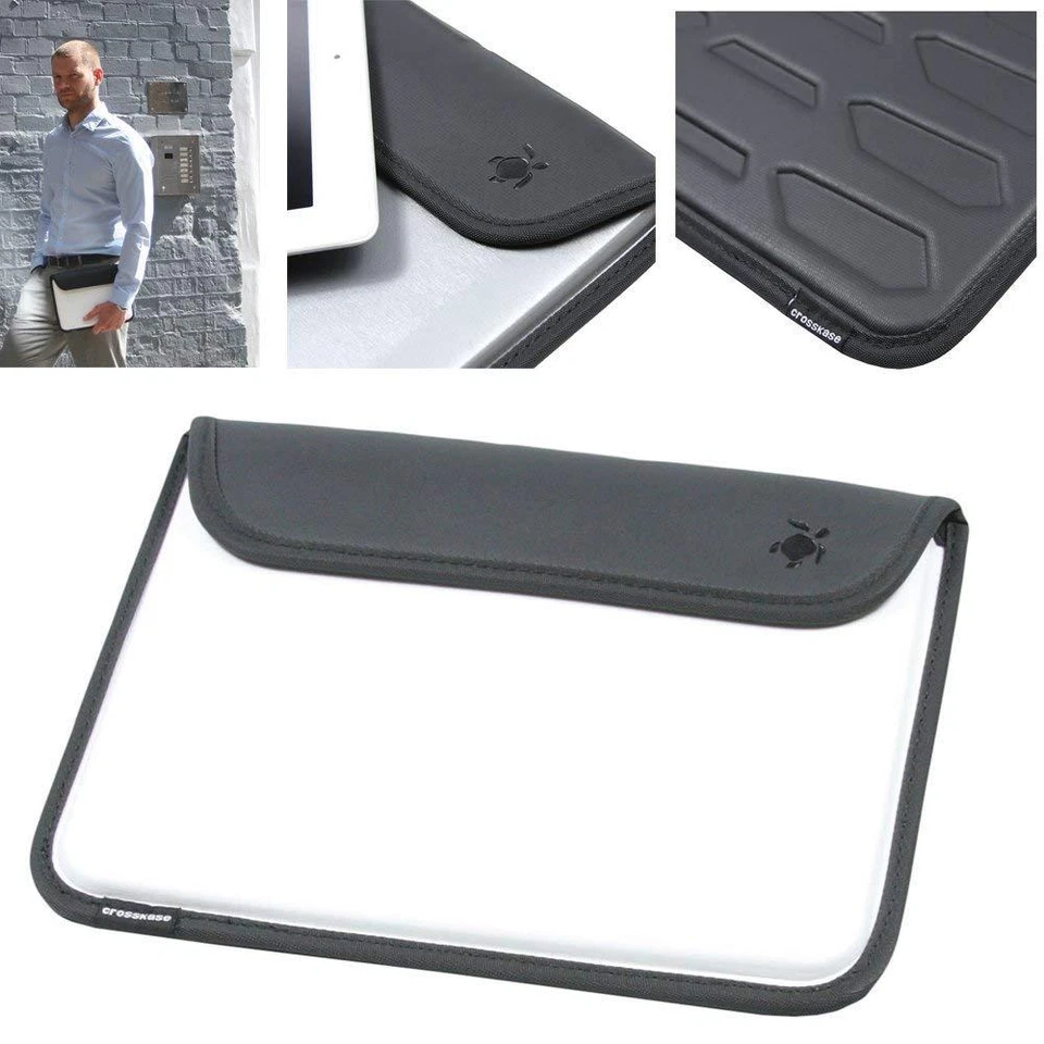 Crosskase Edge for 10" Tablet, iPad, iPad Air Sleeve White Wallet Case 10in inch - Image 4 of 4