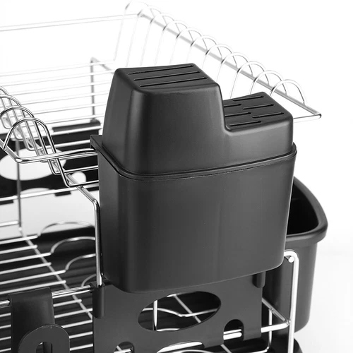 Disk Drying Rack Air Dryer Stainless Steel Frame Cultery Dishes Holder Drainer - Picture 10 of 12