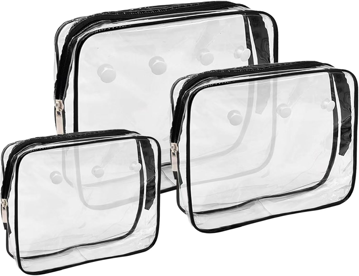 3-Pack Clear Bogg Tote Beach Bag Organizer with Hole Insert  