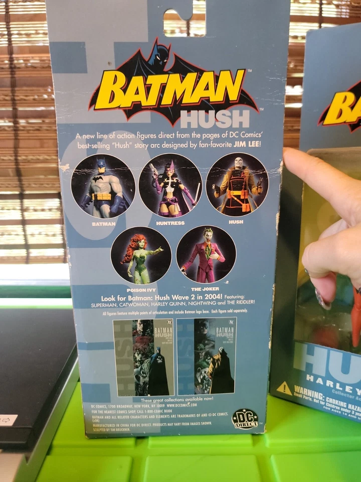 Lote de bonecos de ação DC Direct Batman Hush Comic The JOKER & HARLEY QUINN 6,5" - Imagem 4 de 4