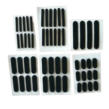 Rubber Feet Pad Self Adhesive Anti-Slip Oval Gasket Laptops Keyboards Furniture