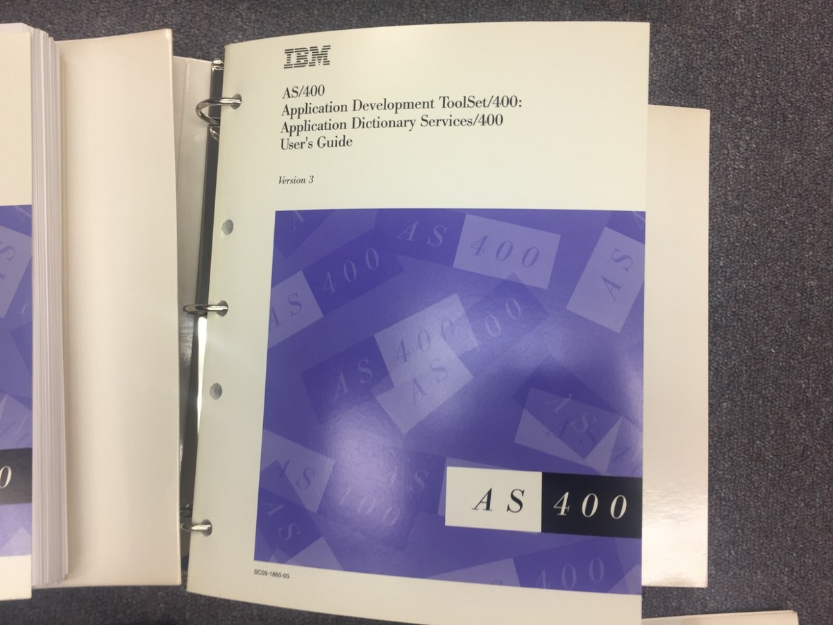 IBM オンライン・ライブラリー　AS/400コレクション・キット　バージョン3 Lot of (23) IBM AS/400 System Manuals Version 3 AND 4