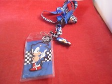 Sonic the Hedgehog Lanyard Chain w/ Collectible Sticker Bioworld Knuckles Tails